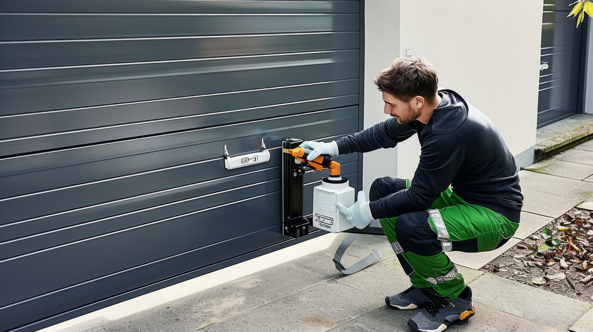 Instalação de abridor de porta giratória A abordagem profissional