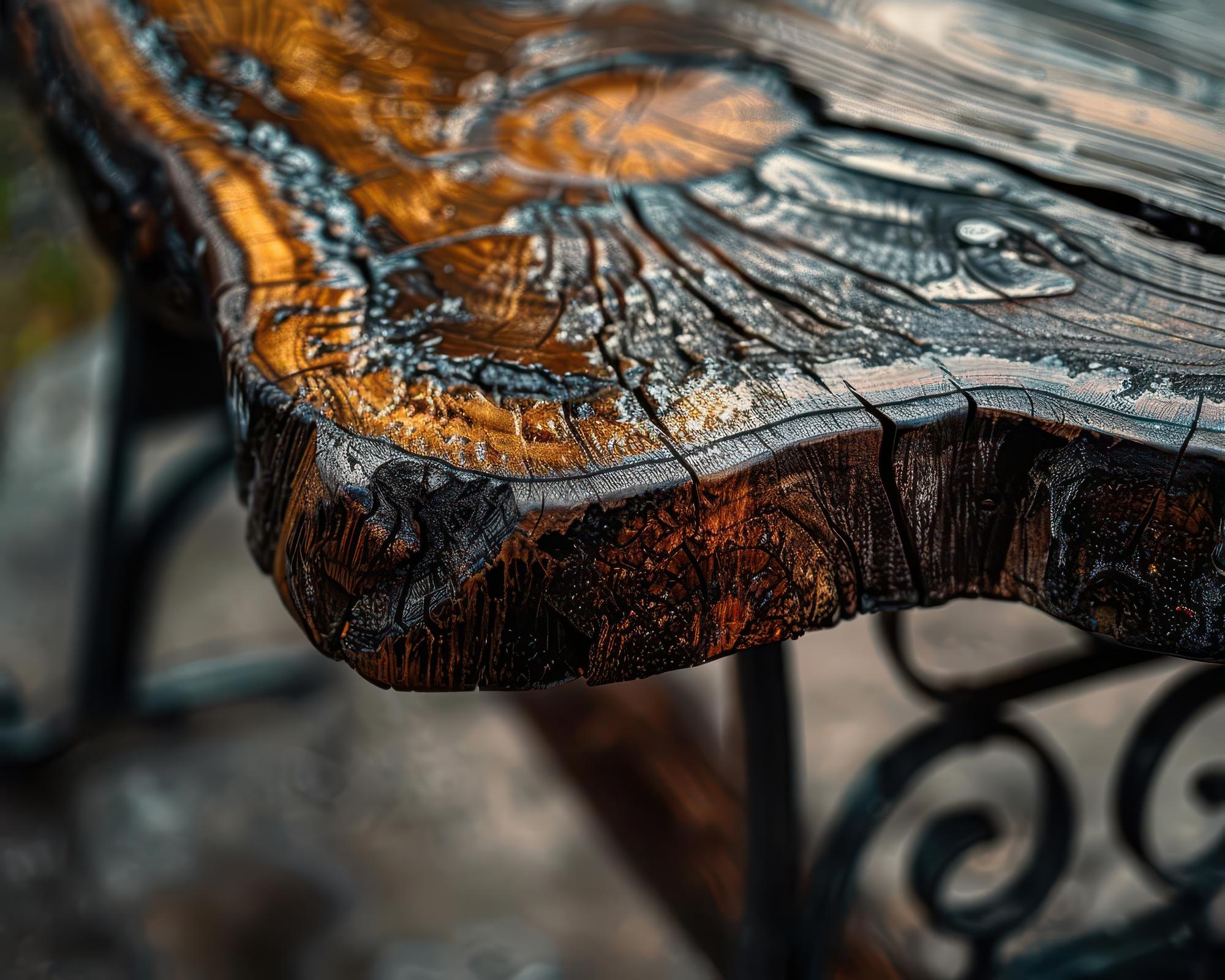 Móveis de madeira artesanais artísticos e rústicos Artisan Tons da Terra Fotografia Arte artesanal