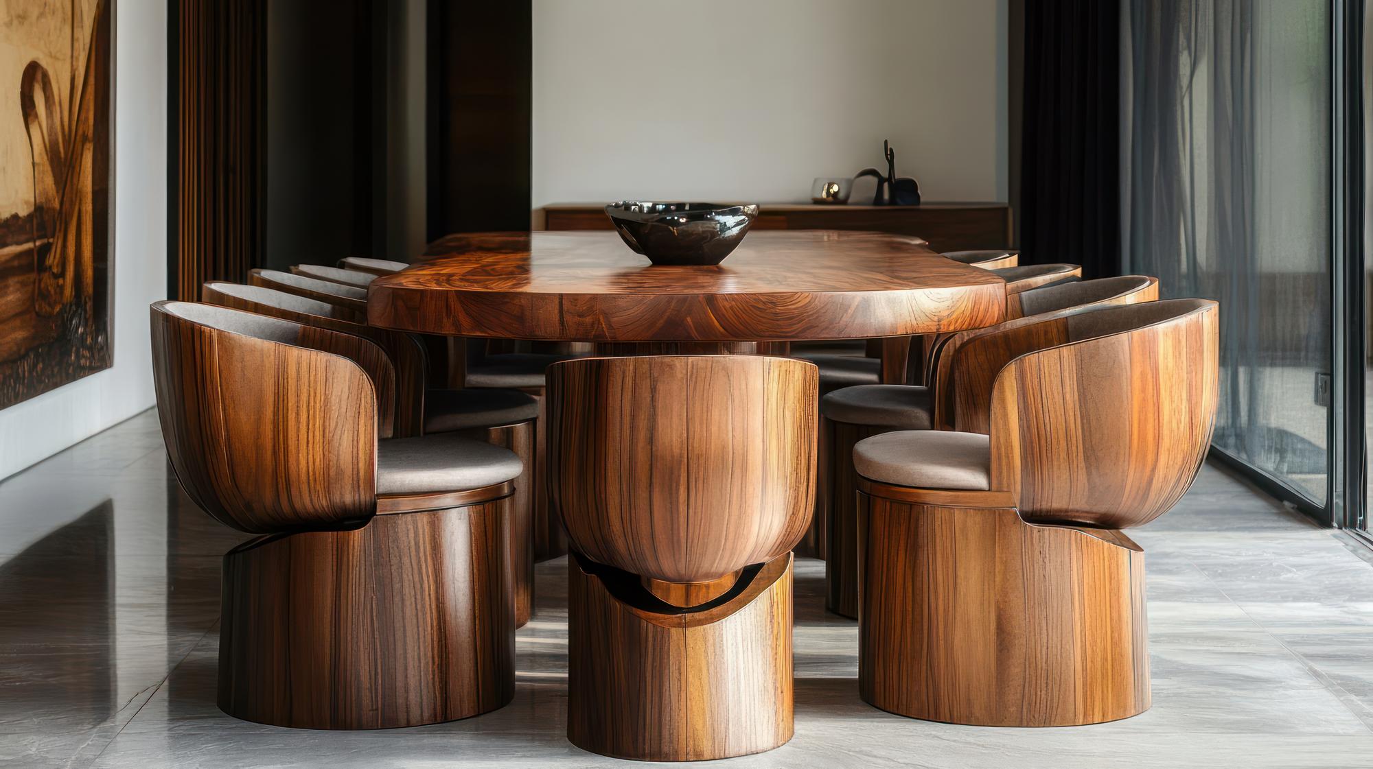 Conjunto de refeições moderno de nozes