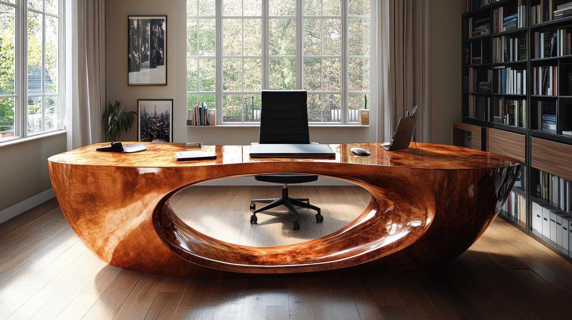 Mesa de escritório de design moderno