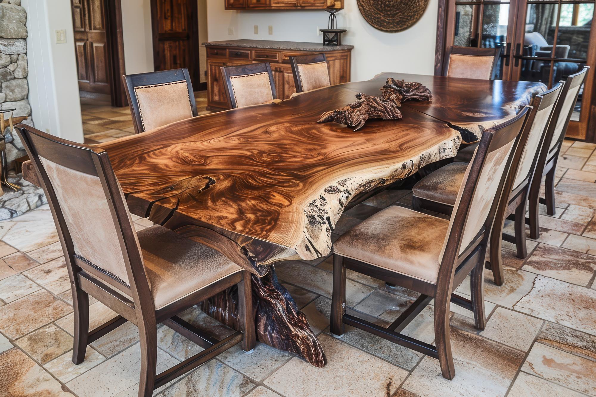 Tendências de conjunto de mesa de jantar rústico