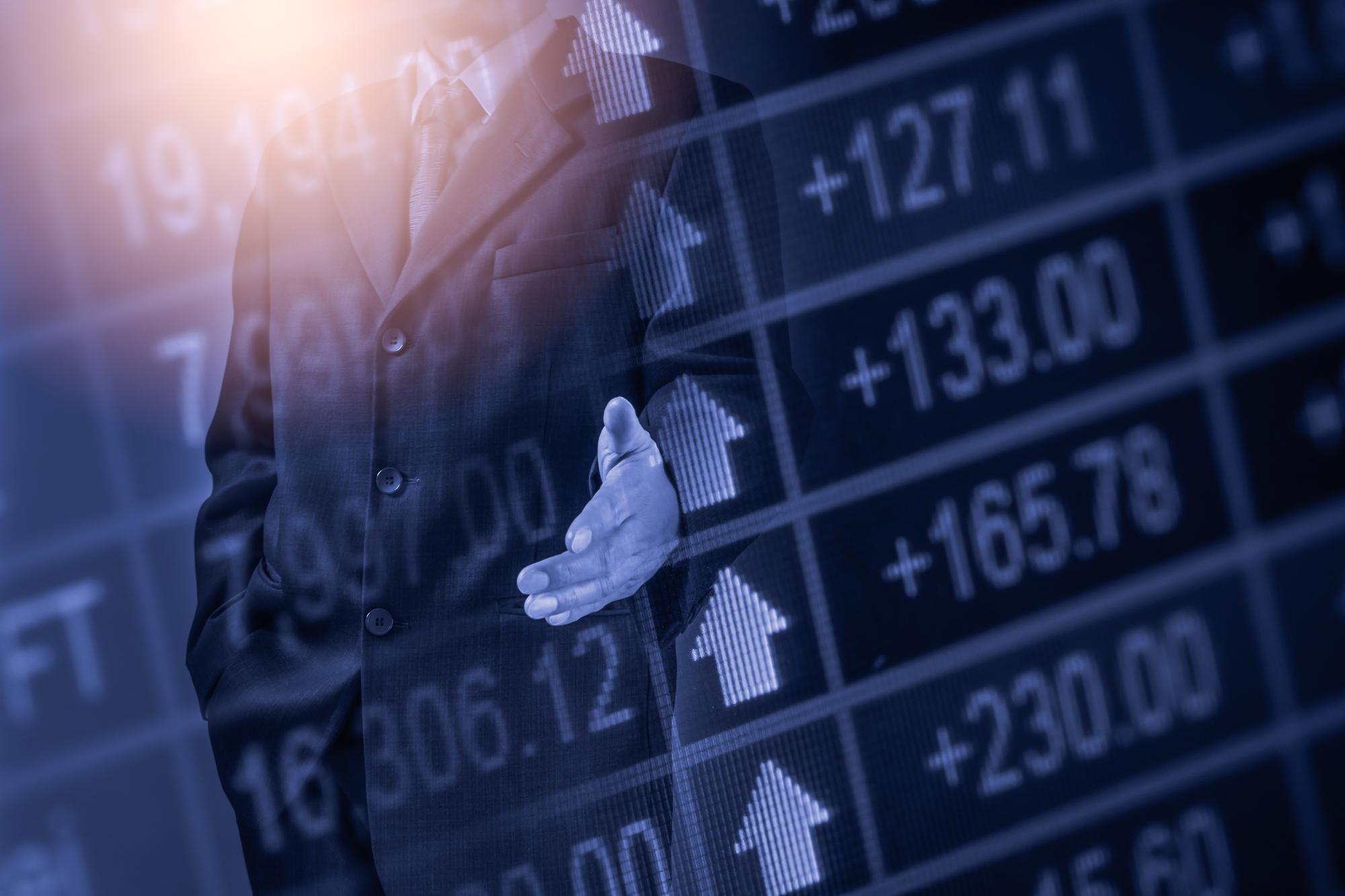 gráfico de negociação de bolsa de valores e candlestick conceito de investimento financeiro fundo econômico