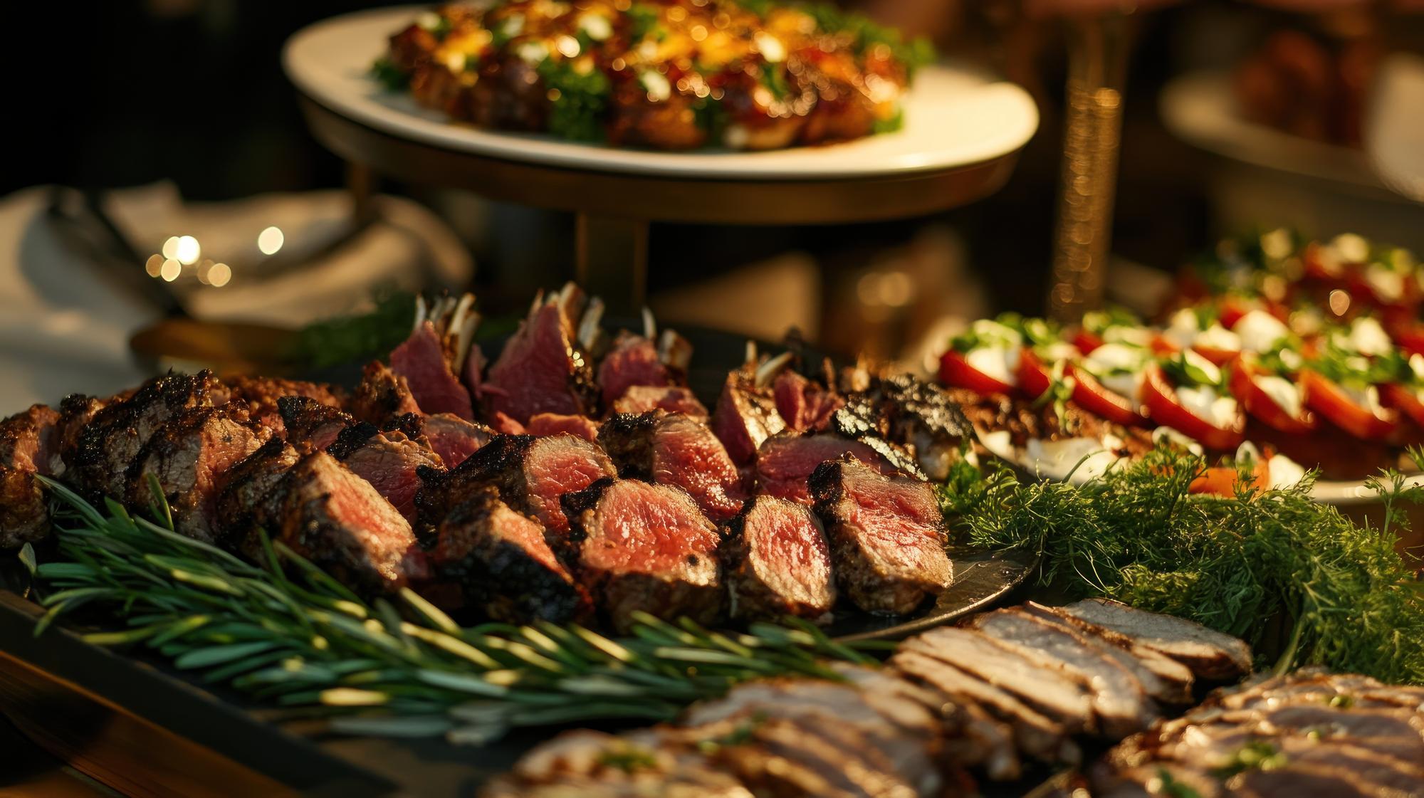 Prato de Carnes Grelhadas Apetitosas