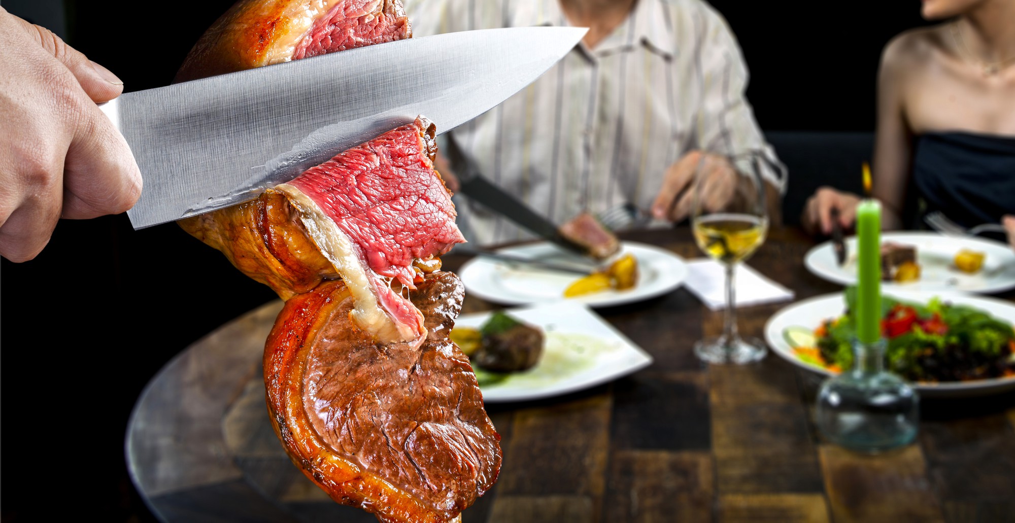 Picanha, tradicional churrasco brasileiro.