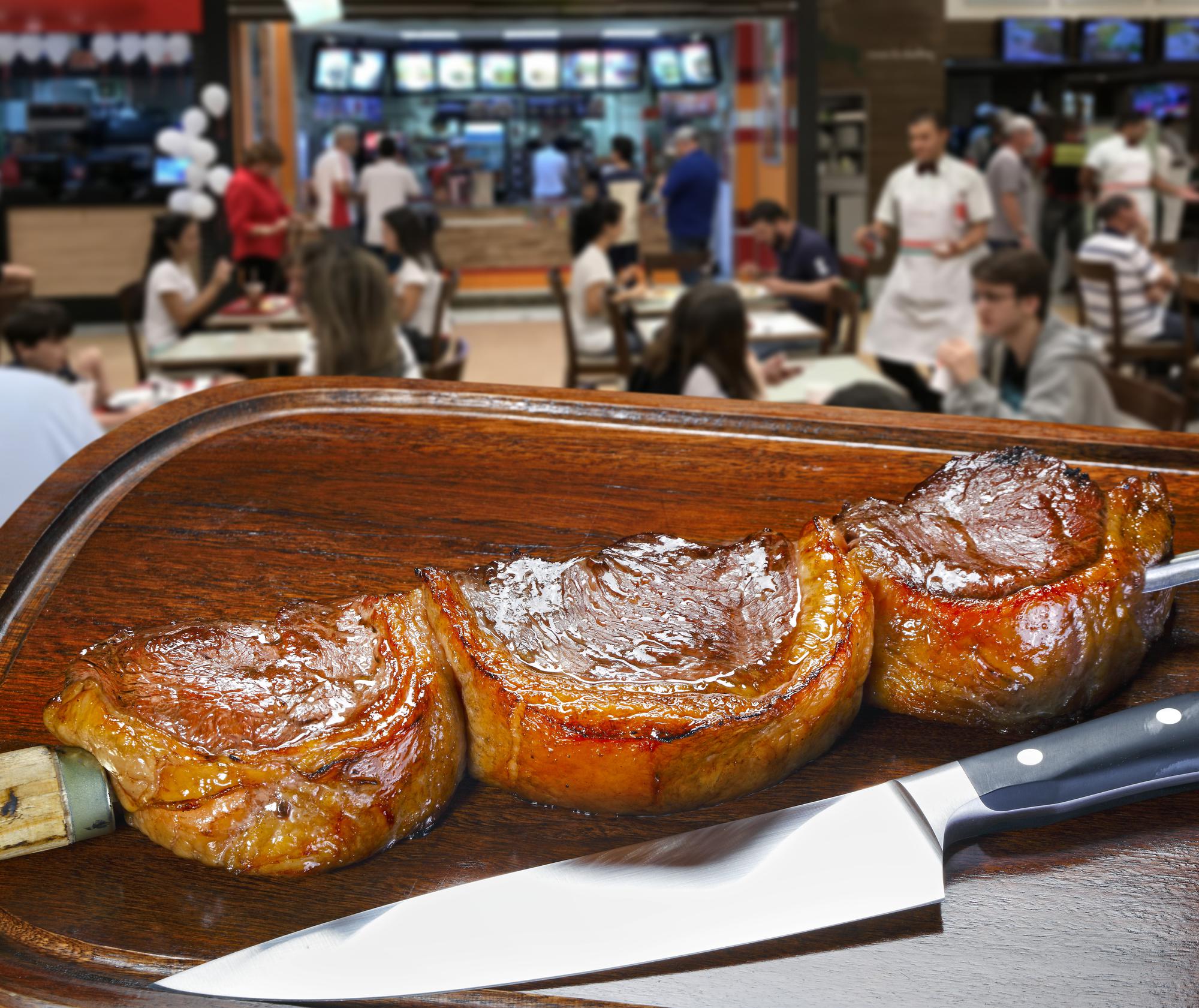 Picanha, tradicional churrasco brasileiro.