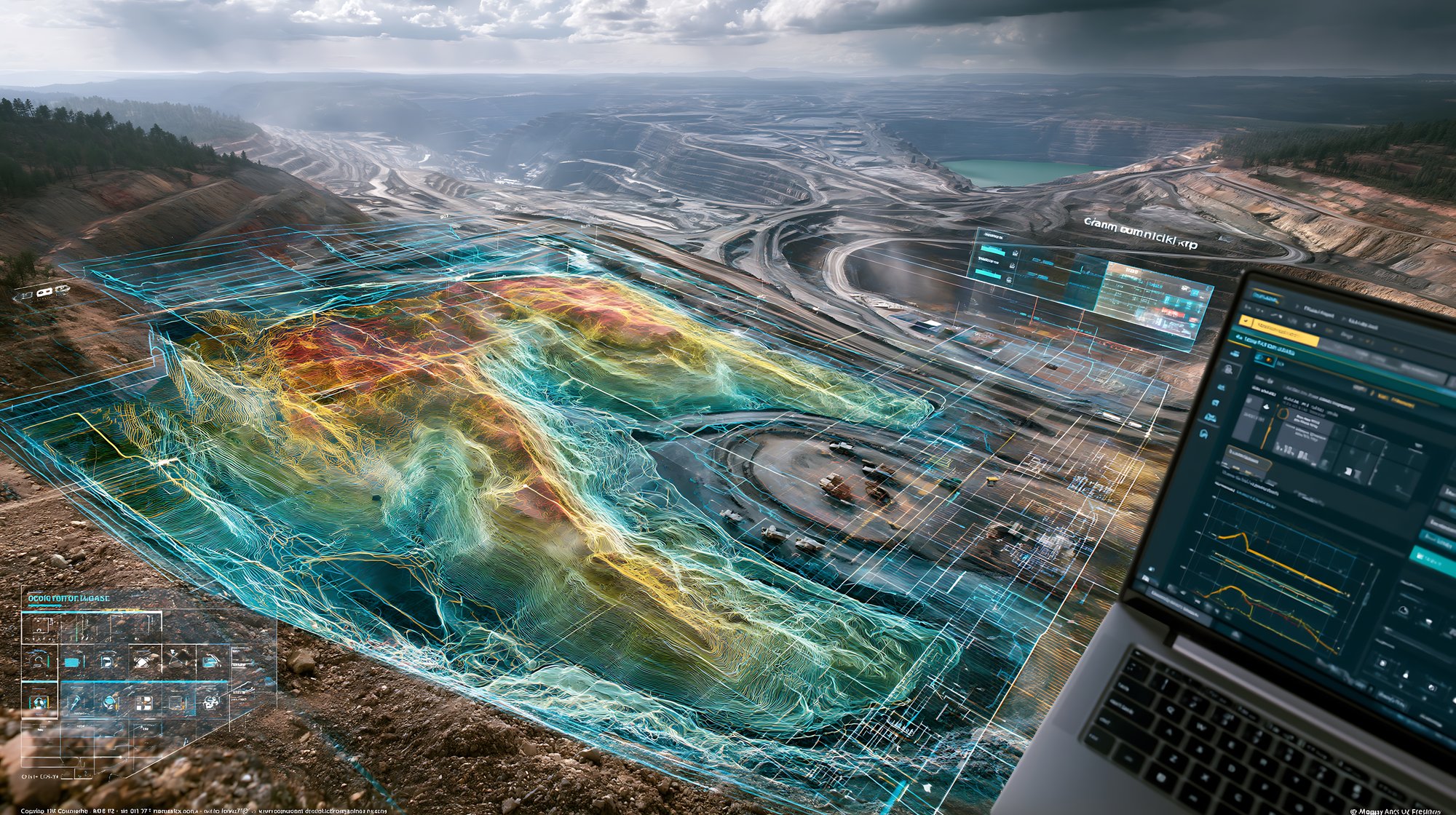 Local de Mineração com Sobreposição de Visualização de Dados