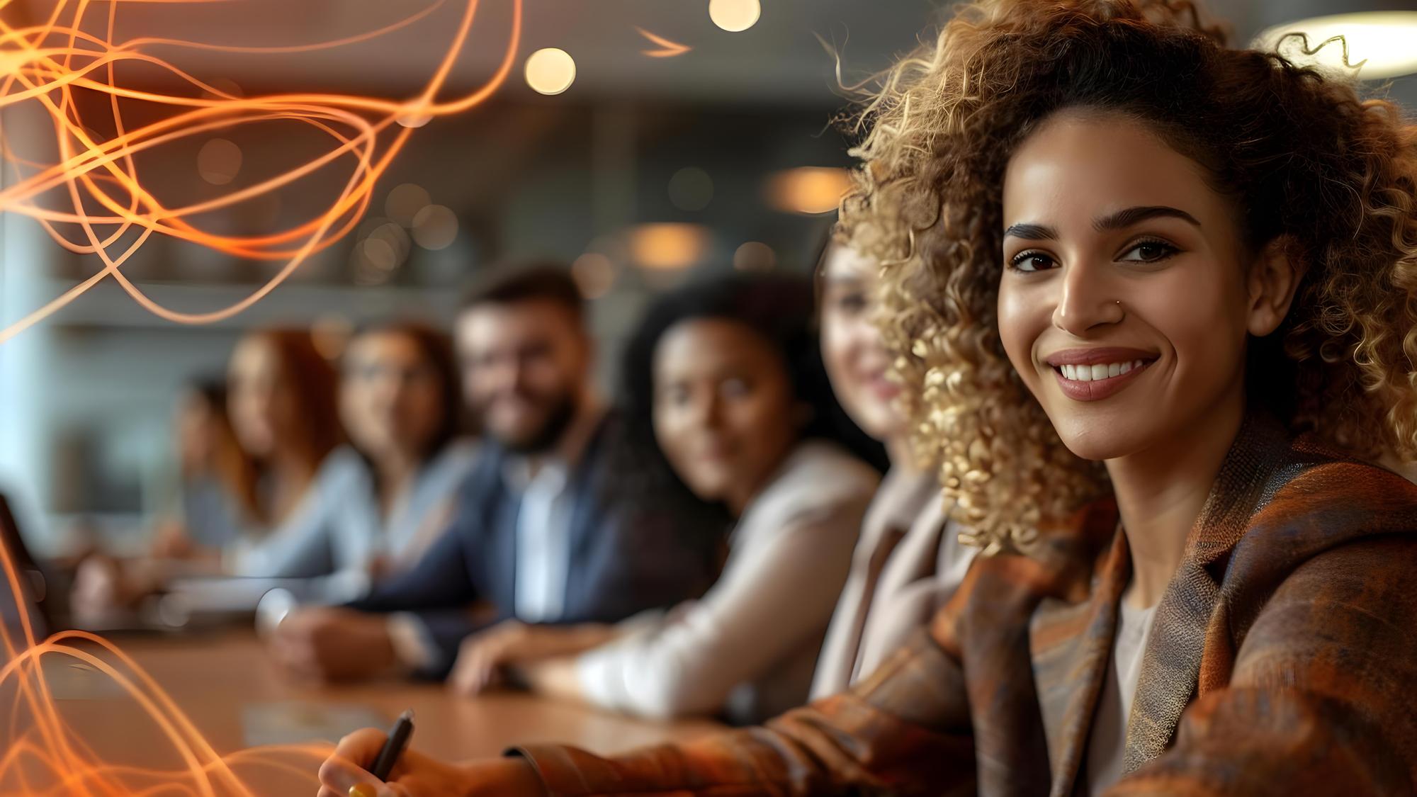 Jovens profissionais de diferentes origens colaborando num projecto de investigação numa sala de reuniões Conceito de investigação Colaboração Diversidade de trabalho em equipa Reunião em sala de reunião Jovens professionais