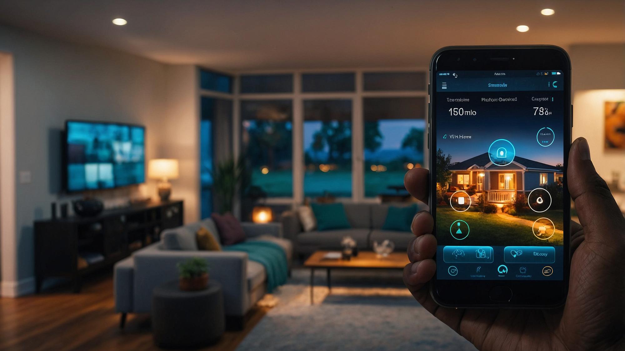 Internet das Coisas Tecnologia IOT para controlar tudo Casa inteligente IA