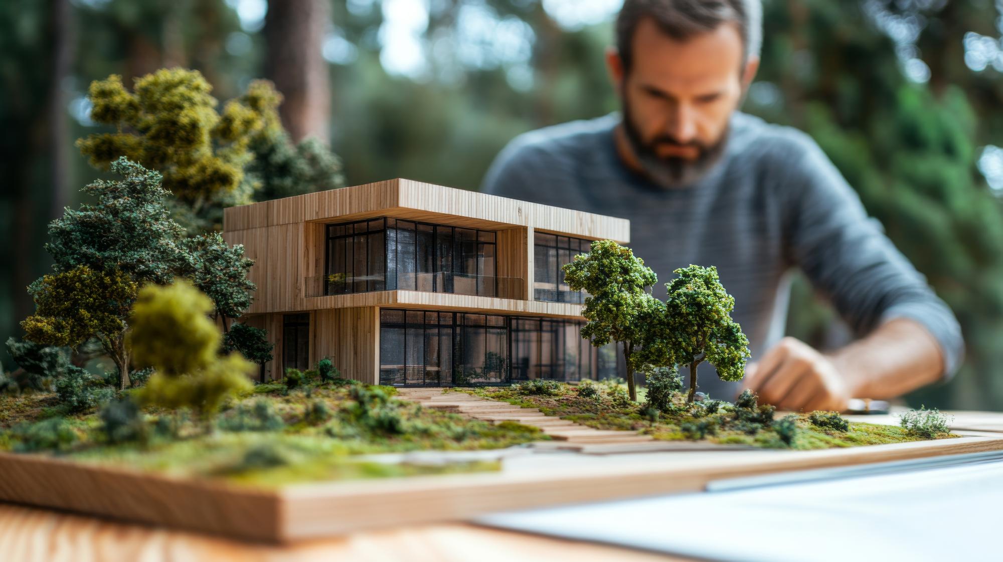 Residência moderna de alto padrão com painéis solares integrados ao design arquitetônico e amplas fachadas de vidro em Curitiba